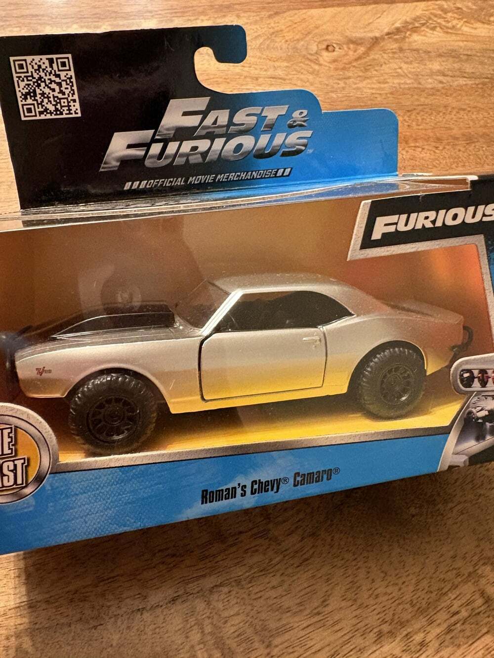 Jada Fast & Furious Roman's Chevy Camaro Silver Diecast Furious 7 New Box Wear - Picture 4 of 9